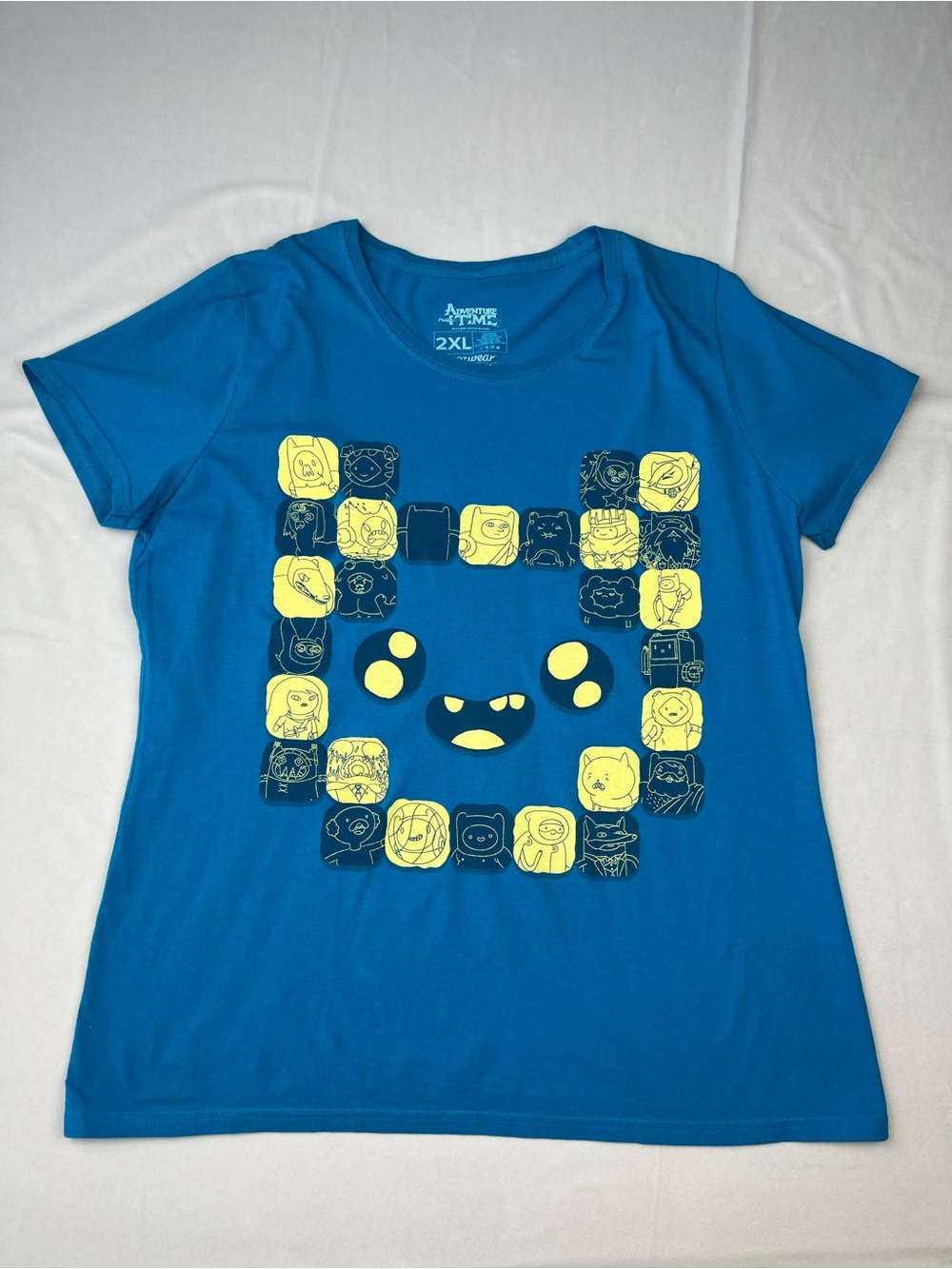 Adventure Time Graphic Tee “Faces of Finn” Lootwear - Size 2XL